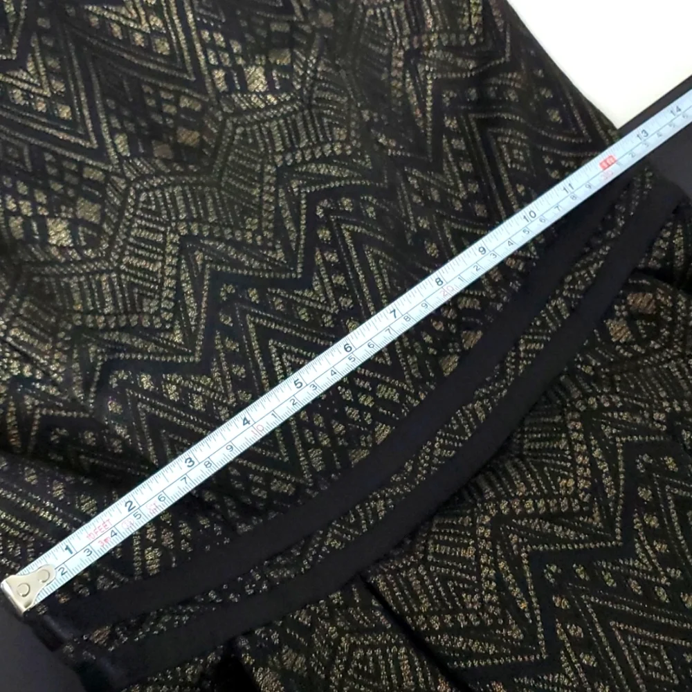 Parker Black Gold & Jacquard Style Dress - Picture 6 of 9